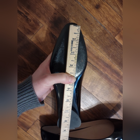 KATE SPADE Vero Cuoio round pointy toe elegant dress shoes shiny black size 7.5 - Picture 10 of 13